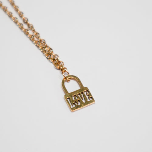 Ketting met slotje 'Love'